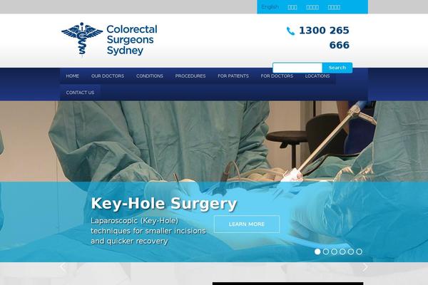 colorectalsurgeonssydney.com.au site used Theme1187