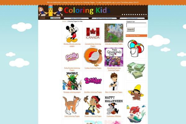 coloringkids.org site used Levelpro