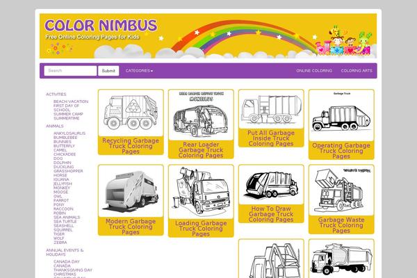 colornimbus.com site used Colorflatui
