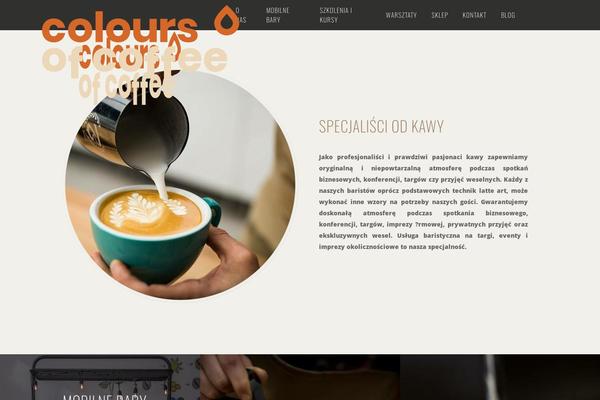 coloursofcoffee.pl site used Baristawp
