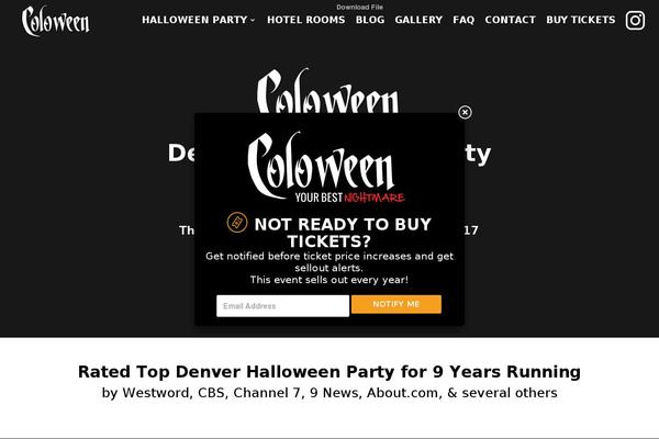coloween.com site used Coloween