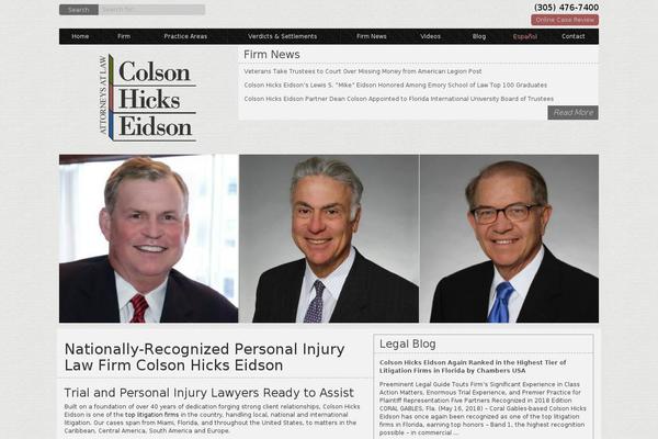 colson.com site used Colson-responsive