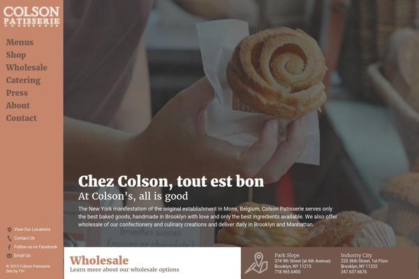 colsonpastries.com site used Colson