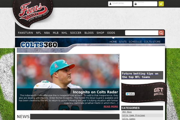 colts360.com site used Colts360