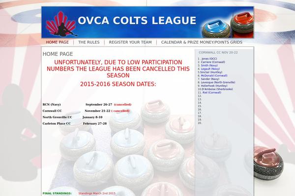 coltscurling.ca site used Colts