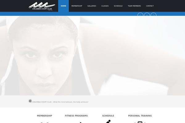 Gym theme site design template sample