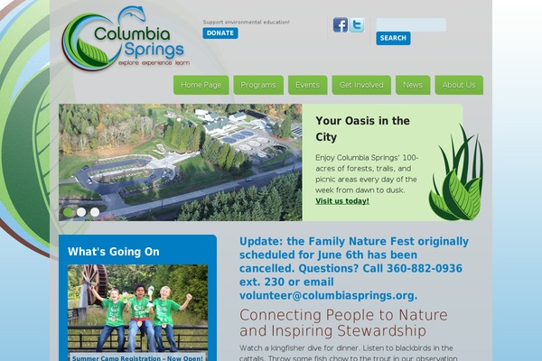 columbiasprings.org site used Cs