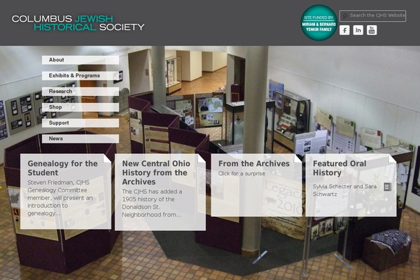 columbusjewishhistory.org site used Cjhs