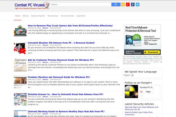 combatpcviruses.com site used Likegoogle-v101