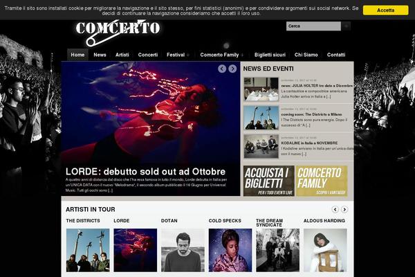 comcerto.it site used Comcerto