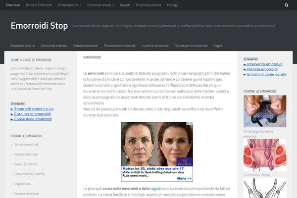 Hueman theme site design template sample