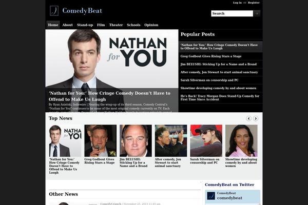comedybeat.com site used Magazinum