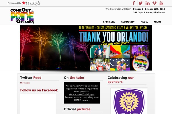 comeoutwithpride.com site used Act