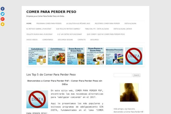 comerparaperderpdf.com site used Twenty Twelve