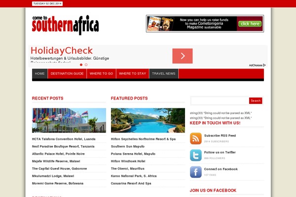 cometosouthernafrica.com site used Cometosa