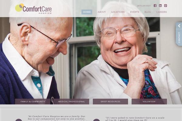 comfortcare theme websites examples