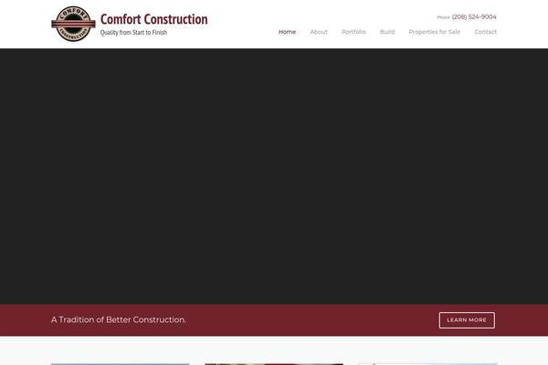 Construction-child theme site design template sample