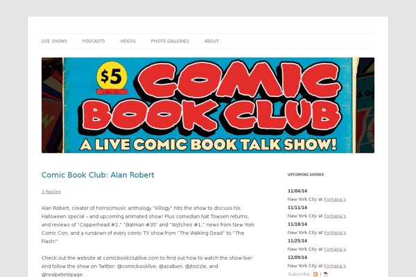 comicbookclublive.com site used News Vibrant
