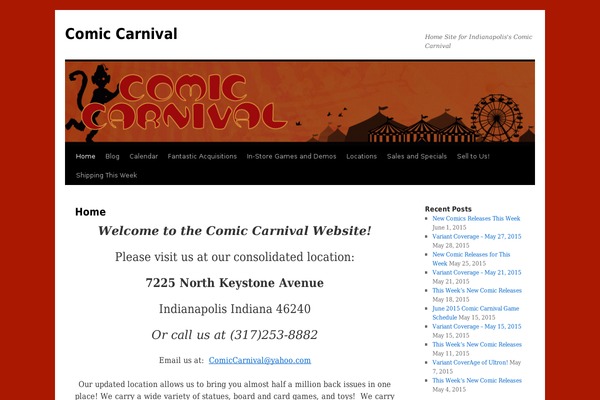 Twenty Ten theme site design template sample