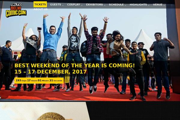 ComicConIndia theme websites examples