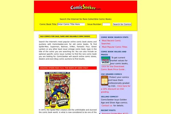 comicseeker.com site used Comicseeker