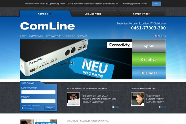 comline-shop.de site used Comline