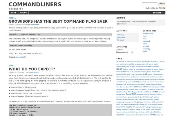 WordPress website example screenshot