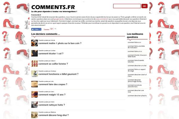 comments.fr site used Comments