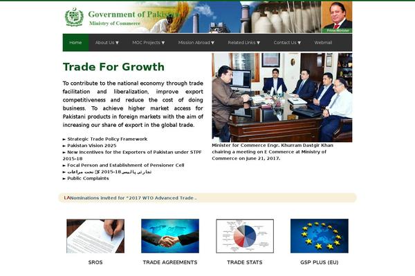 commerce.gov.pk site used Moc