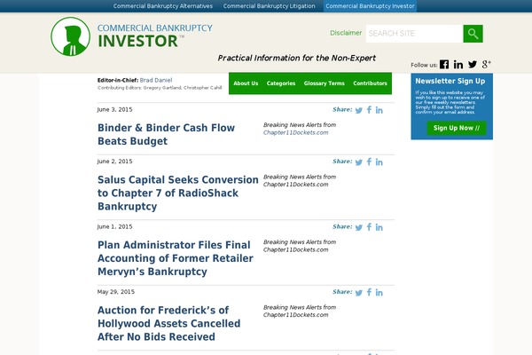 commercialbankruptcyinvestor.com site used Investors