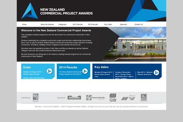 commercialprojectawards.co.nz site used Mbawards