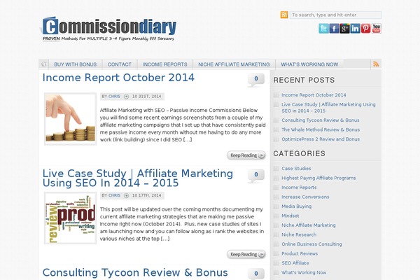 WordPress website example screenshot