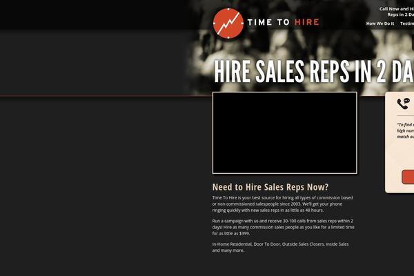 commissionsalesreps.com site used Timetohire