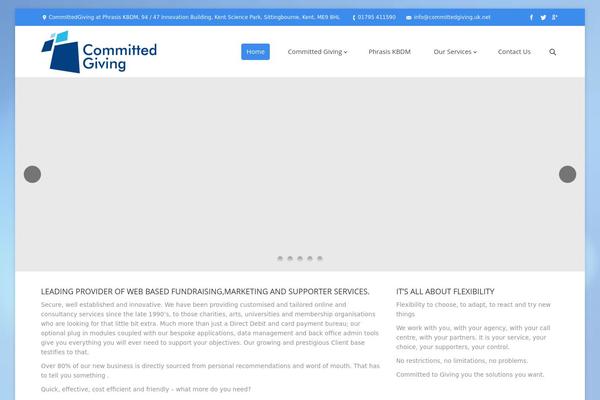 The7 theme site design template sample