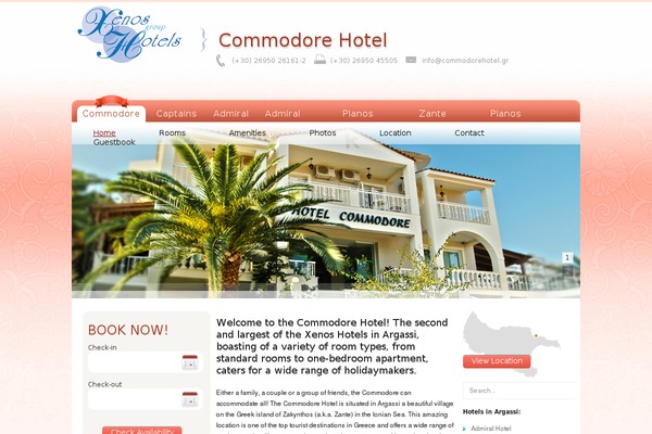 commodorehotel.gr site used Avakastheme