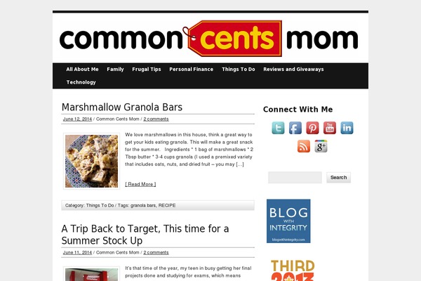 commoncentsmom.com site used Budgeting-blogger