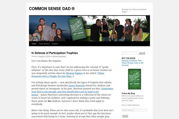 WordPress website example screenshot