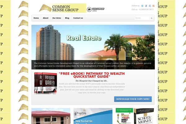 Businessplus theme site design template sample