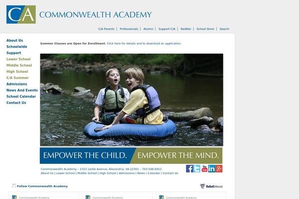 Commonwealth theme site design template sample