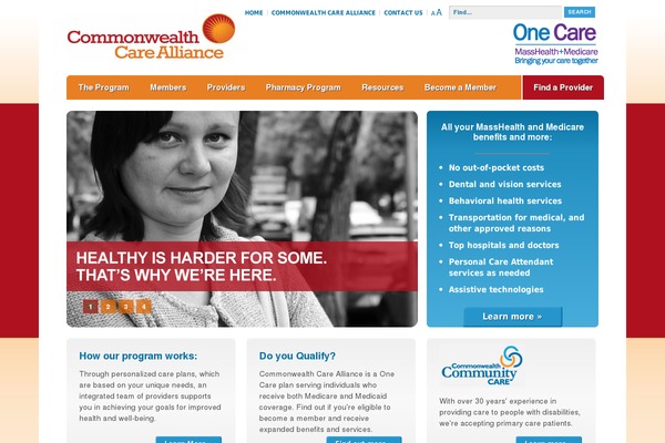 commonwealthonecare.org site used Ccc