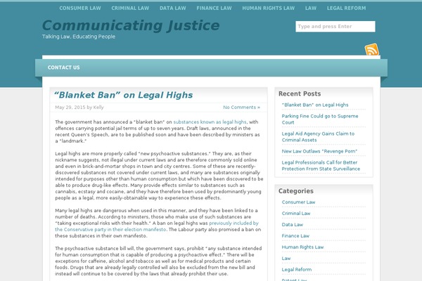 communicatingjustice.org site used wpTune