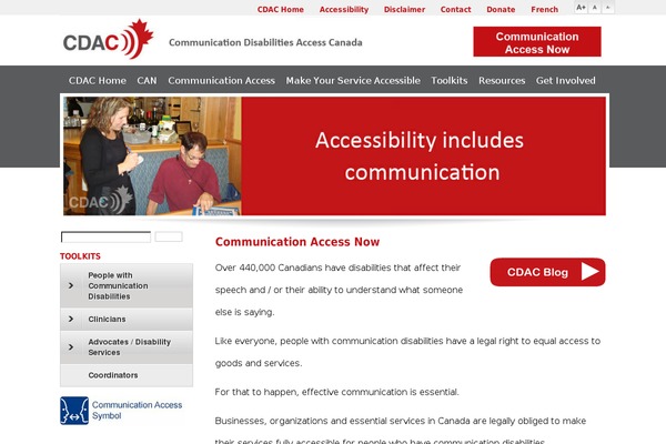 communication-access.org site used Kippis