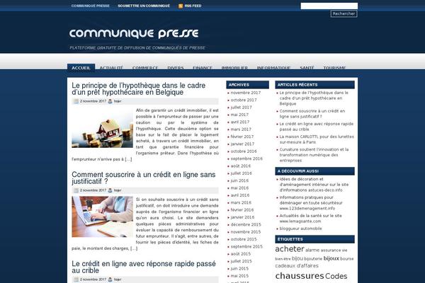 communique-presse.biz site used Presse