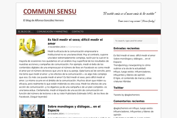 WordPress website example screenshot