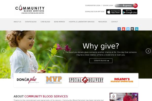 communitybloodservices.org site used Community-blood-services
