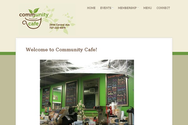 Community theme site design template sample