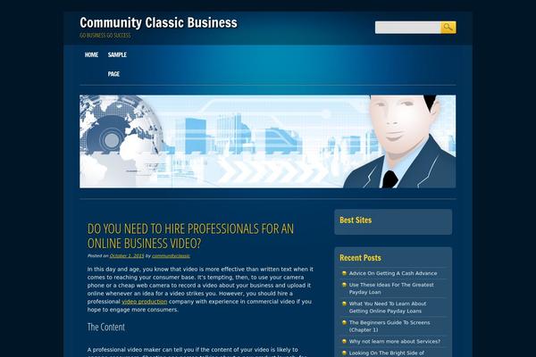 WordPress website example screenshot