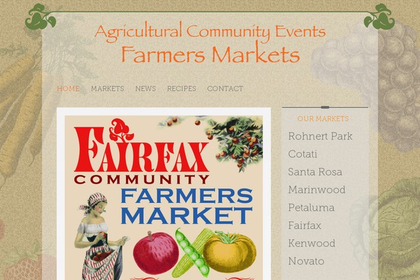 farmers-market theme websites examples