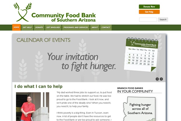 communityfoodbank.org site used Foodbank