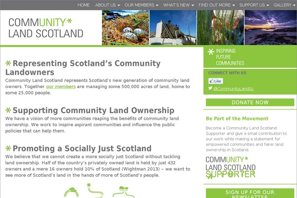 communitylandscotland.co.uk site used Cls-theme